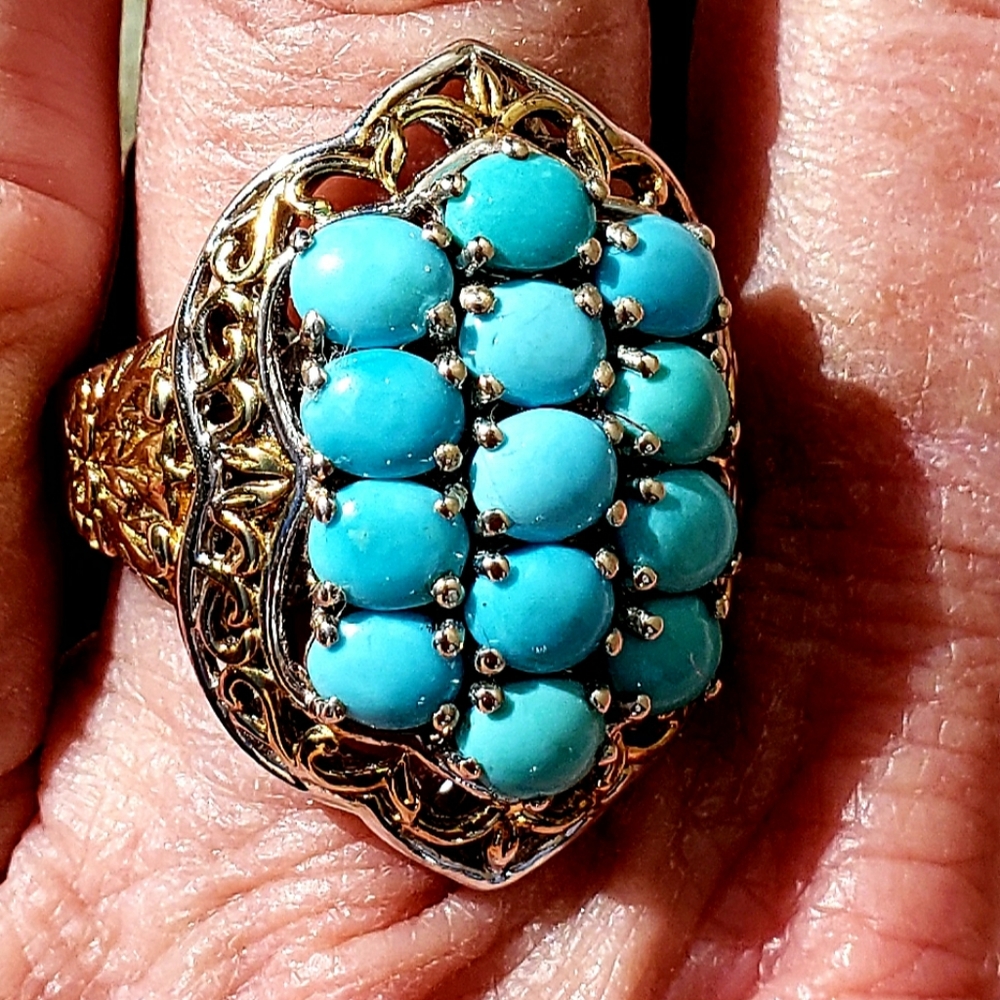 Sleeping Beauty Turquoise Ring, sz 6